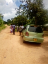 Hon councilors carrying out monitoring on the roads constructed in the first quarter